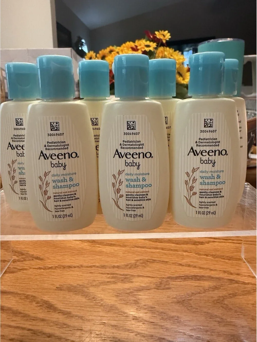 7 x 1 Ounces AVeeno Baby Daily Moisture Wash And Shampoo